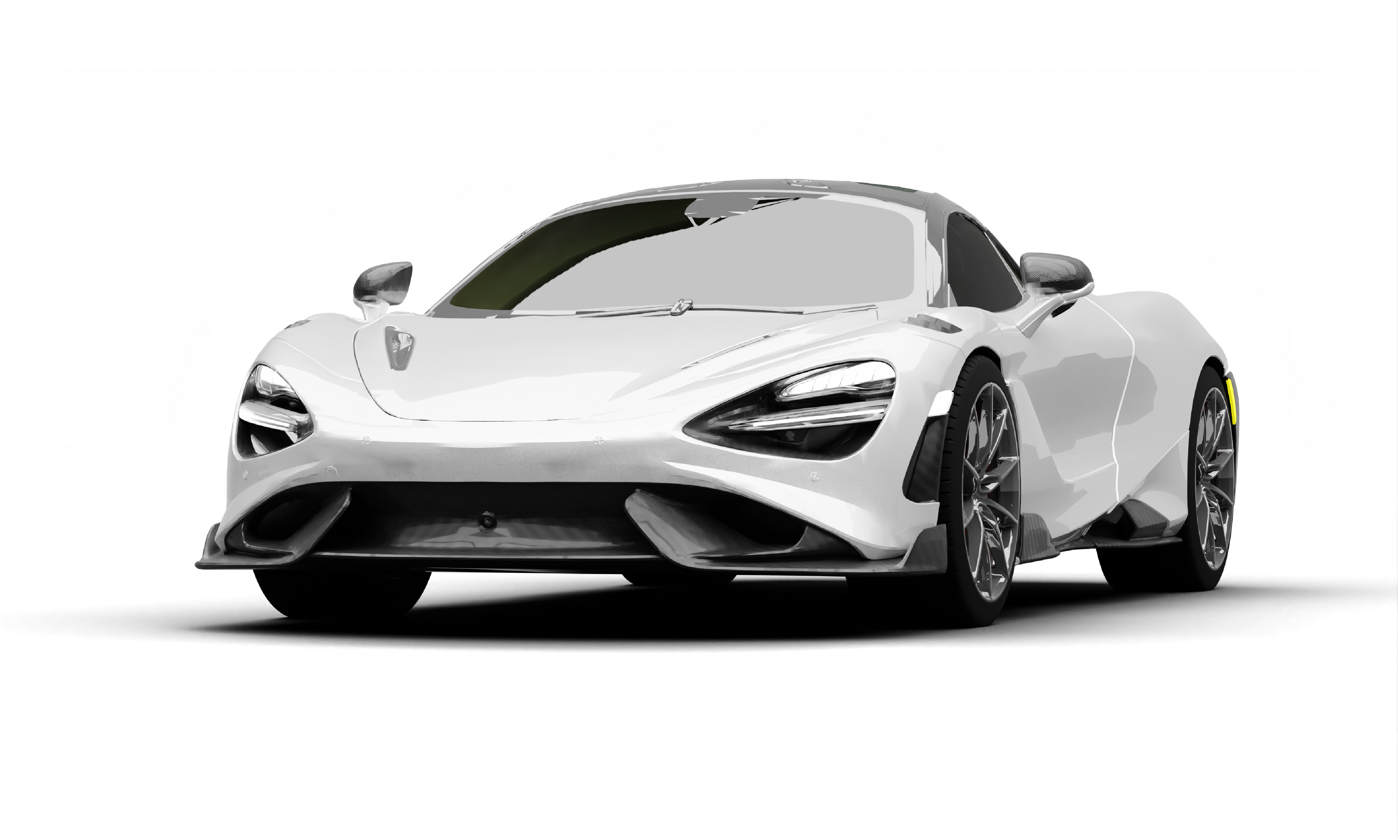 Supercarro esportivo branco McLaren